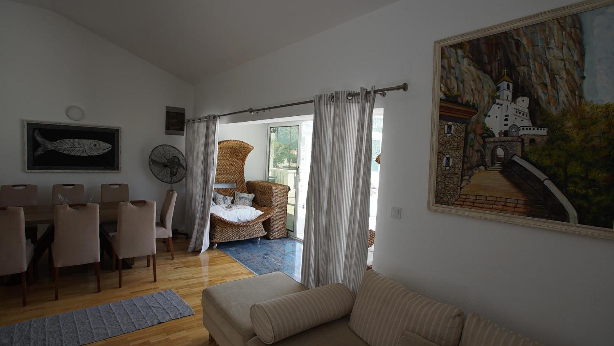Penthouse Stoliv New Spa-pool Is Located 5m From The Sea, Exclusive Terrace,private Jetty Wih Sunbeds, Pebble Beach, Secluded Location Total Area 375m2 At Your Disposal Apartment *