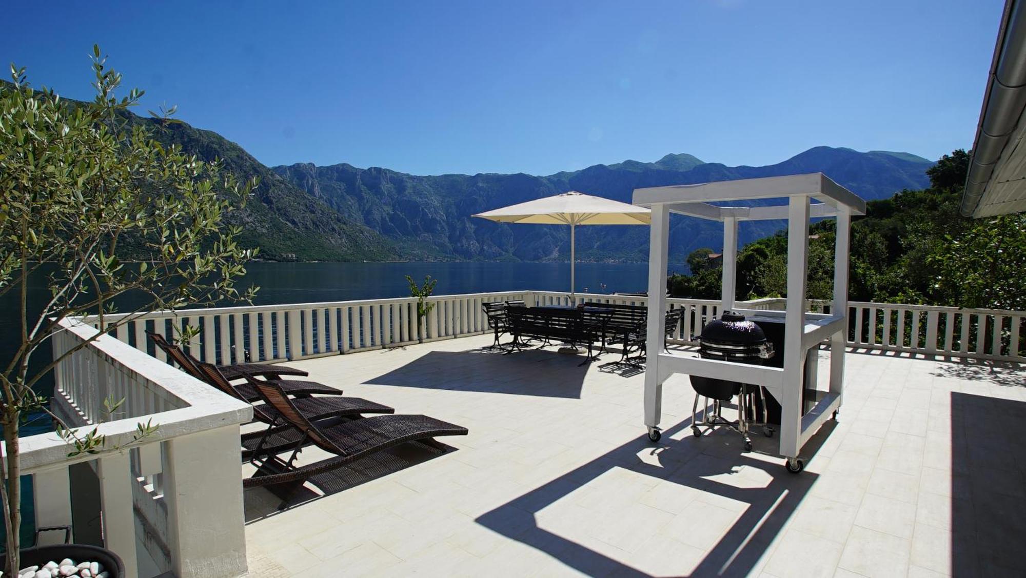 Apartment Penthouse Stoliv New Spa-pool Is Located 5m From The Sea, Exclusive Terrace,private Jetty Wih Sunbeds, Pebble Beach, Secluded Location Total Area 375m2 At Your Disposal *